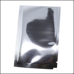 Packing Bags & Office School Business Industrial 500Pcs/Lot Open Top Sier Aluminium Foil Heat Seal Vacuum Pouches Bag Dried Food Coffee Powd