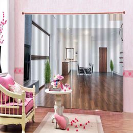 Curtain & Drapes Morden House Curtains Customized Size Luxury Blackout 3D Window For Living Room Personality