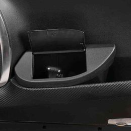 Car Front Door Clamshell Trash Bin Garbage Dust Case Storage Box Trash Can Organiser for Toyota Alphard/Vellfire 15-21 W220312