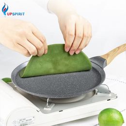 UPSPIRIT Nonstick Pancake Frying Skillet Crepe Pizza Egg Pancakes Cooking For Gas Stove Kitchen Cookware Pan 210319