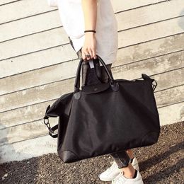 Sports Fitness Leisure Bag Handheld Traveling Bag Women's Large-Capacity Luggage Bag PU Leather Short-Distance Briefcase Q0705