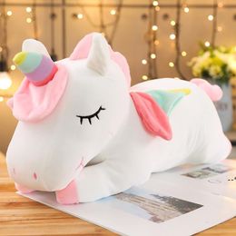 NEWParty Favor Giant Unicorn Plush Toy Soft Stuffed Unicorn Soft Dolls Animal Horse Toys For Children Girl Pillow Birthday Gifts CCF11951