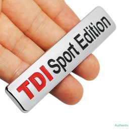 vw audi stickers UK - TDI Sport Edition Nameplate Sticker For Volkswagen Audi Skoda Seat VW Passat Golf Scirocco TDI Sport Edition Trunk Sticker