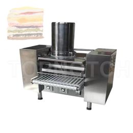 2800W Roast Duck Pie Crust Machine Kitchen Pancake Machine 220V Thousand Layer Cake Making Maker Spring Roll Skin Forming Equipment