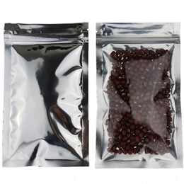 100pcs/lot Smell Proof Bag Resealable Zipper Bags Food Storage Packaging Pouch Empty Aluminum Foil Self Seal Pouches