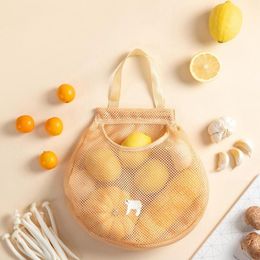 Vegetable Bags Fruit Organiser Storage Bag Reusable Cotton Mesh Grocery Multi-Purpose Polyester Ecology For Home