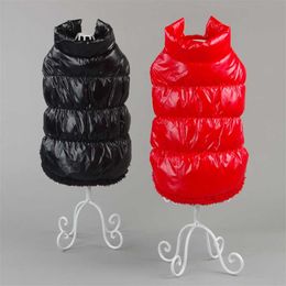Autumn Winter Clothes For Dogs Thicken Warm Puppy Pet Cat Coats Waterproof Dog Jacket Chihuahua Pug French Bulldog Vest Clothing 211027