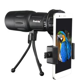 Boshile 10x42 HD BAK4 Monocular Night Vision Waterproof Telescope Birdwatching Spotting Scope - B