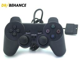 PlayStation 2 Kablolu Joypad Joysticks Oyun Kontrolörü PS2 Konsolu Gamepad Çift Şok DHL tarafından