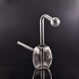 Popular Mini Glass Oil Burner Bong Bubbler smoking Water Pipe dab rig bong Ash Catcher Hookah with Carb Hole Detachable oil burner pipe