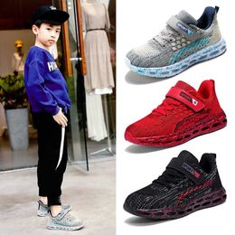 Fashion Air Cushion Kids Running Sneakers Boys Breathable Mesh Sport Shoes Children Lightweight Casual Shoes for Girl Summer New G1025