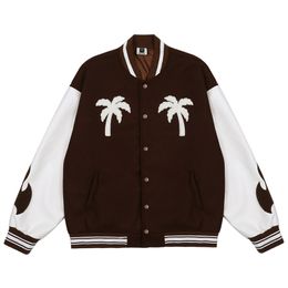 Hip Hop Streetwear Gothic Baseball Jacket men Face Mask Tree Embroidery Patchwork Punk Coat Harajuku Oversized Varsity Jackets 211214