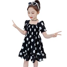 Kids Dresses For Girls Big Dot Summer Casual Style Children's Costumes 6 8 10 12 14 210528