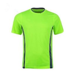Men Dark blue Short Sleeve Soccer Jersey Team Training Uniform Football Match Shirt Quick Drok