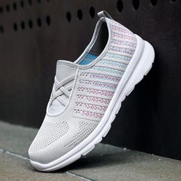 High Quality Women's casual fashion running shoes sneakers blue black grey simple daily mesh female trainers outdoor jogging walking size 36-40