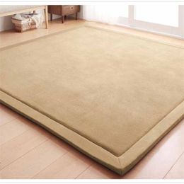 Chpermore Simple Tatami Mats Large Carpets Thickened Bedroom Carpet Children Climbed Playmat Home Lving Room Rug Floor Rugs 210917