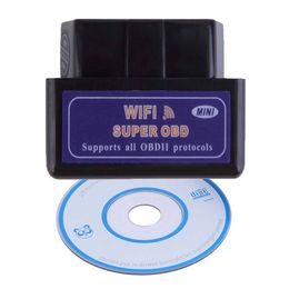 ELM327 V1.5 WiFi Car Diagnostic Scanner ELM 327 V 1.5 OBD2 Scanner For Android/iOS Elm327 Wi Fi OBD Code Reader Diagnostic-Tools