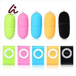 HIMALL 5 Colours Waterproof Portable Wireless MP3 Vibrators Remote Control Women Vibrating Egg Body Massager Sex Toys For Woman P0818