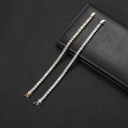 4mm CZ Tennis bracelet Bling Iced Out Brass Bracelet Mirco Pave Prong Setting Zircon Jewellery BB211