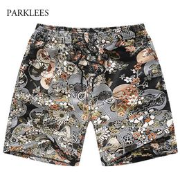 Print Men Shorts Casual Hawaii Holiday Beach Mens Short Pants Loose Outdoor Jogger Oversize Fashion Hawaiian Summer Short 210524