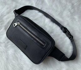 Men Women Waist Bags Leather Sport Runner Fanny Pack Belly Bum Bag Fitness Running Belt Cross Body black purse181C