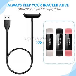 Charger Cable For Fitbit Inspire 2 Replacement USB Charging Cable Cord Clip Dock Accessories For Fitbit Inspire New 30cm 50cm