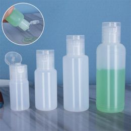 10ml 20ml 30ml 50ml Plastic Squeezable Bottle Cosmetic Sample Container PE Flip Cap Lotion Refillable Bottles