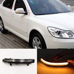 2PCS Auto Lighting For Skoda Octavia 2009-2013 SUPERB 2008-2014 Dynamic LED Turn Signal Blinker Mirror Light