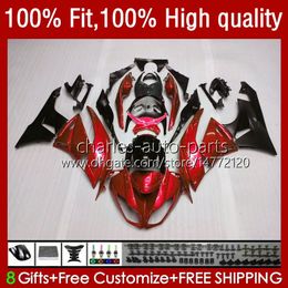 Body OEM For KAWASAKI NINJA ZX 6R 600 CC 6 R 636 ZX636 2009-2012 13No.150 metal red ZX600C ZX600 ZX-6R 2009 2010 2011 2012 600CC ZX-636 ZX6R 09 10 11 12 Injection Fairing