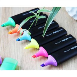 Highlighters 10 Pcs/Lot Highlighter Pens For Paper Copy Fax DIY Drawing Marker Pen Stationery Office Material School Supplies