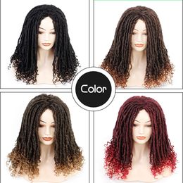 19 inches Box Braid Synthetic Wig Box-Braided dreadlocks Wigs For Black Women 3130L