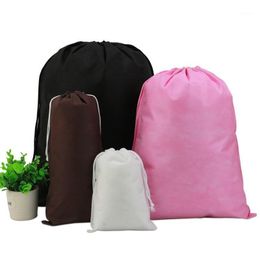 Storage Bags Non Woven Fabric Drawstring Bag Shoe Package Bundle Dust Wholesale Printable Packaging
