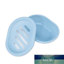 New Bathroom Round Shape Dish Plate Case Home Shower Travel Hiking Holder Container Soap Box Soap Holder Dish