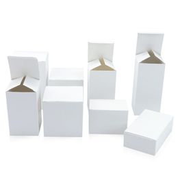 business boxes Canada - Gift Wrap 10pcs DIY White Cardboard Box Handmade Soap Packaging Boxes For Business Christmas Party Wedding Favor Candy Paper Case