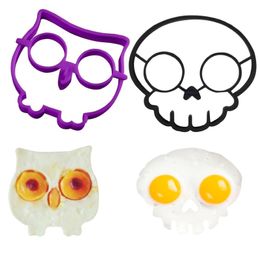 Cats Skull Shape Baking Accessories Egg Mould Silicone Egg Mould Breakfast Fried Eggs Template Kitchen Cooking Gadgets