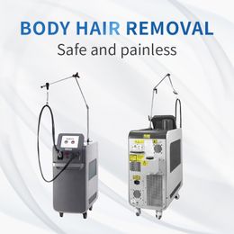 new year 755+1064nm two wavelength Fibre laser permanent hair removal machine with 5mm-18mm changable spot size beautiful price