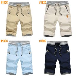 2021 Summer Casual Shorts Men Cotton Slim Fit Beach Men's Shorts Comfortable Bermuda Masculina X0628