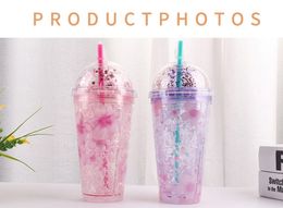 The latest 16.2OZ milk coffee straw mug, colorful glitter ice cup, a variety of styles to choose from, support for custom logos