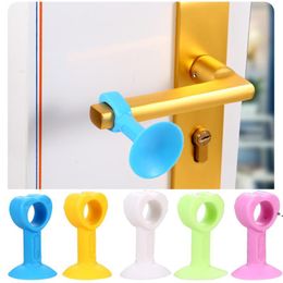 Silicone Sucker Door Handle Anti-Collision Door Suction Bathroom Door Accessories Touch Rubber Wall Tile Protective Pad CCA7080