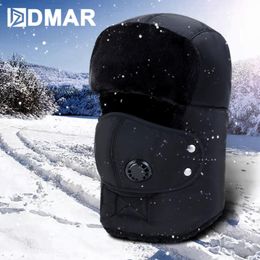 Winter Men And Women Warm Hats Outdoor Sport Hat Hiking Fishing Thickening Mountaineering Cold Cap Ear Ski Caps