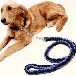 Upgraded Lead Harness Collar Pet High Leash Big Leather Traction Large Dogs Leashes Dog Rope Collars