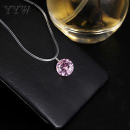 Pendant Necklaces Fashion Necklace Jewelry Pvc Cord With Cubic Zirconia Pendants Women Wedding