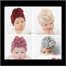 Fashion Born Toddler Kid Baby Boy Girl Turban Cotton Beanie Solid Ruffle Candy Color Cap Xbjpn Hair Accessories Zcrud
