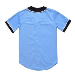 Baseball Jersey Men Stripe Short Sleeve Street Shirts Black White Sport Shirt YAG710