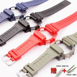 Watch accessories buckle mens silicone For Casio resin strap AQ-S810W AQS810WC ladies sports rubber case 16mm