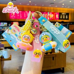 New Ocean Duck Series Keychain Little Duck Doll Keychain Car Backpack Exquisite Fashion Small Pendant Jewellery G1019