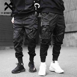 11 BYBB'S DARK Men Joggers Pants Multi-pocket Elastic Waist Harem Pants Men Hip Hop Streetwear Sweatpants Pencil Pants Techwear 210714
