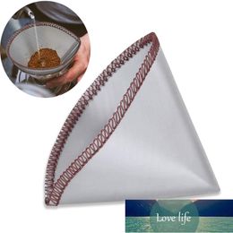 Reusable Pour Coffee Filter Mesh Paperless Coffee Stainless Steel Cone 3 To 4 Cup Coffee kitchen tools