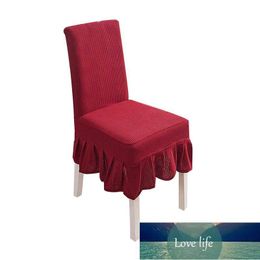 Waterproof Stretch Solid Colour Skirt Dining Table Chair Cover Restaurant Chair Cover Skirt Stool Factory price expert design Quality Latest Style Original Status