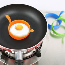 Fashion Hot Kitchen Tool Silicone Fried Fry Frier Oven Poacher Egg Poach Pancake Ring Mould Tool DH9349